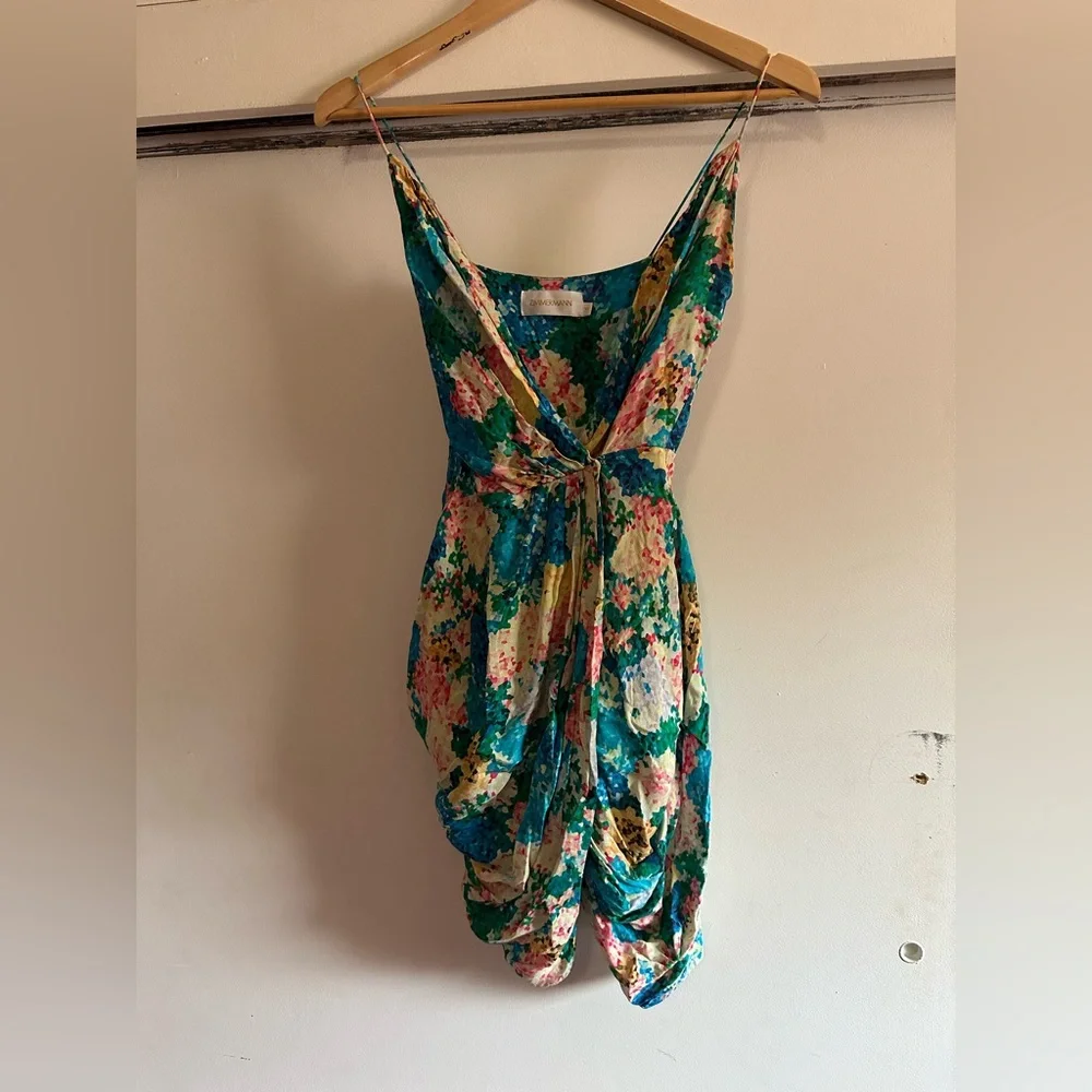 Zimmermann Floral Mini Dress Size 0 - Picture 2 of 5